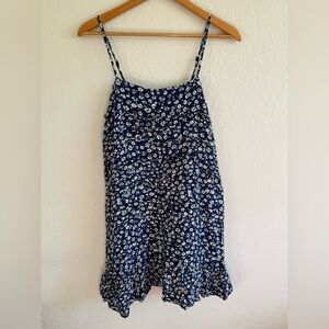 Saltwater Luxe mini dress navy blue floral